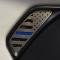American Car Craft 2018-2020 Jeep Wrangler JL/JLU - Side Vent Accents Flag with Color Insert 2Pc, Stainless (Thin Green Line) 142115
