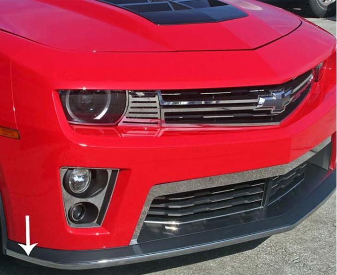 American Car Craft 2012-2013 Camaro ZL1 - Front Lip Spoiler Trim, Classic Chrome Vinyl Molding 102066