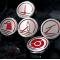 American Car Craft 2010-2022 Camaro V8 - Fluid Cap Covers with Laser-cut Symbols Automatic 5Pc, Chrome/Brushed, Choose Color 103052