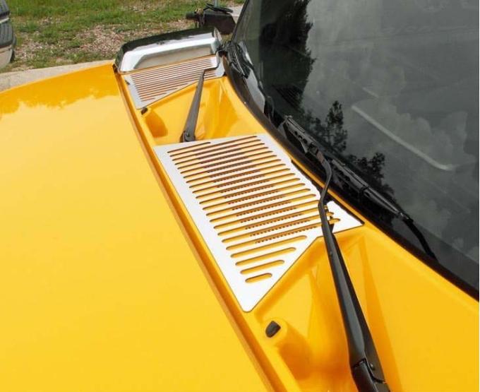 American Car Craft 2003-2009 Hummer H2 - Wiper Cowl 2Pc, Polished Stainless Steel 492006