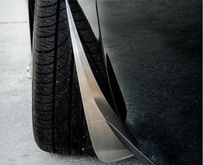 American Car Craft 2015-2019 Challenger - Mud Guards Sport Style Polished/Brushed/Carbon Fiber, Durable Triple Layer (Carbon Fiber) 152045