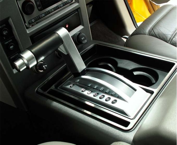 American Car Craft 2003-2007 Hummer H2 - Center Console Shifter Surround, Brushed Stainless Steel 491002