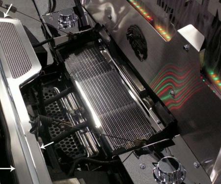 American Car Craft 2003-2007 Hummer H2 - Perforated Header Plate, Polished Stainless Steel 493001