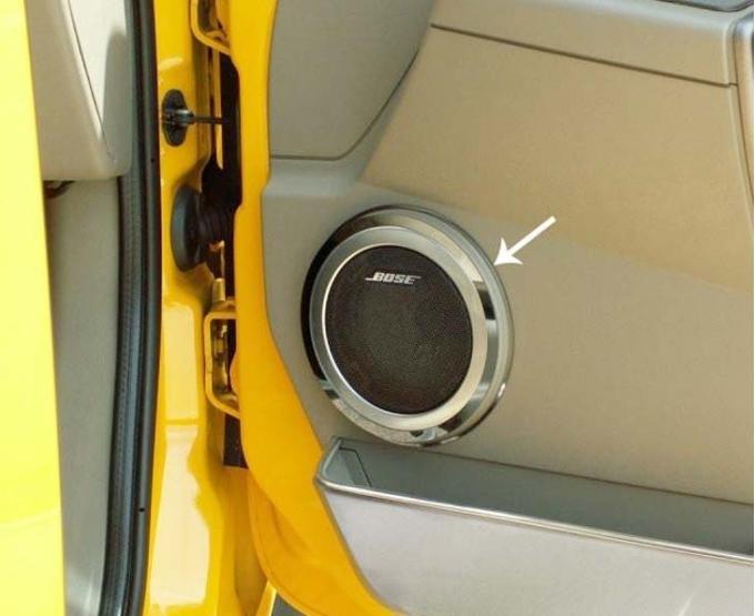 American Car Craft 2003-2007 Hummer H2 - Speaker Rings Outer Door 4Pc, Polished Stainless Steel 491012