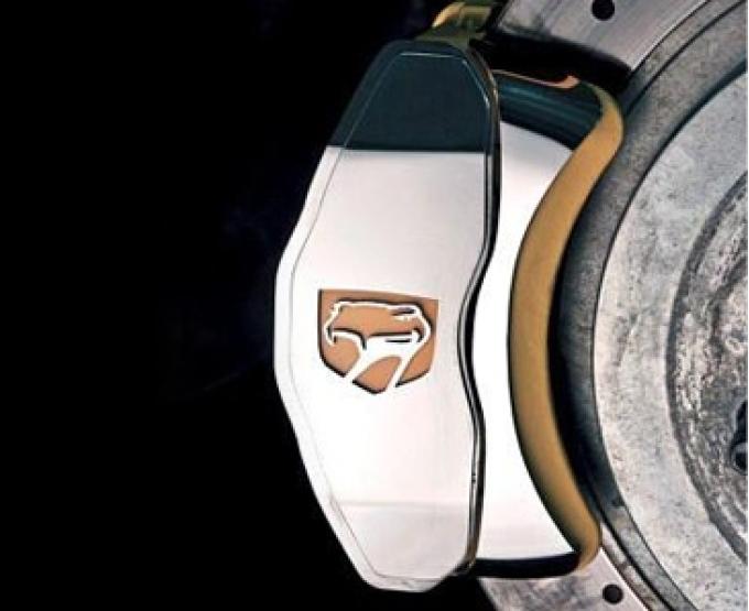 American Car Craft 1992-2002 Dodge Viper - Rear Brake Caliper Covers with Viper Head 2Pc, Polished Stainless Steel 962034