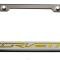 American Car Craft Corvette C7 Stingray - License Plate Frame CORVETTE Lettering, Black Base with Brushed Top Plate, Choose Color 052083