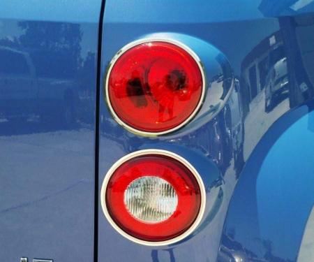 American Car Craft 2006-2012 HHR - Taillight Trim, Polished Stainless with Brushed Rings 422016