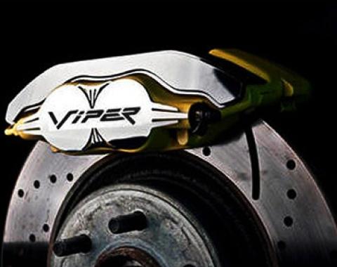 American Car Craft 1992-2002 Viper Front Brake Caliper Covers 2pc, Polished Stainless Steel 962033