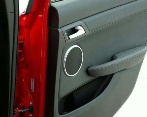 American Car Craft 2008-2009 Pontiac GT/G8 - Car Door Speaker Trim Bezels Polished Front Door 4 7/8" OD. 2Pc 221009