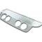 American Car Craft 2005-2013 C6 Corvette - Polished Exhaust Filler Panel, NPP Dual-Mode/Bi-Mode, Stainless Steel 042004
