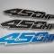 American Car Craft 2017-2018 Ford Raptor - 450 Horsepower Custom Emblems 2Pc, 3 Style Options (with Black Carbon Fiber Vinyl) 772085