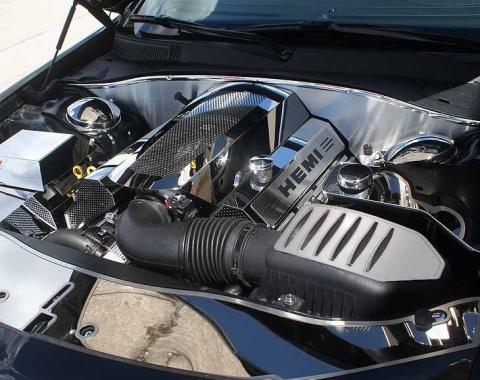 American Car Craft 2011-2023 Challenger 5.7L / 6.4L - HEMI Air Box Cover, Polished Stainless Steel 153048