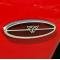 American Car Craft 1997-2004 C5/Z06 Corvette - Side Marker Trim Rear with Crossed Flags 2Pc, Polished Stainless 032032
