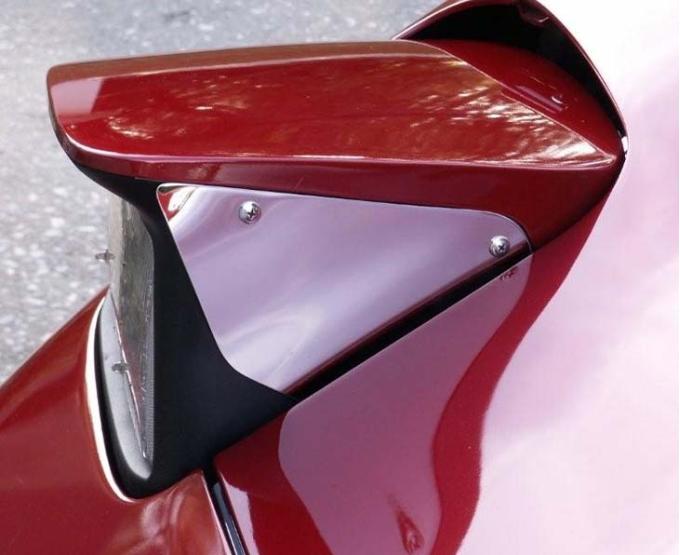 American Car Craft 1997-2004 C5/Z06 Corvette - Headlight Bucket Covers Standard 2Pc, Polished Stainless Steel 033024