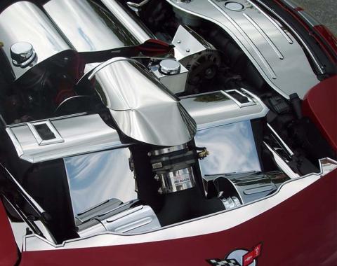 American Car Craft 1997-2004 C5/Z06 Corvette - Nose Cap Front, Polished Stainless Steel 033021