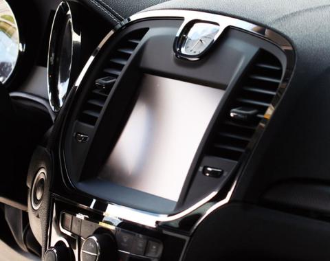 American Car Craft 2011-2013 Chrysler 300 - Navigation Center A/C Vent Trim Ring 2Pc, Polished Stainless Steel 331022