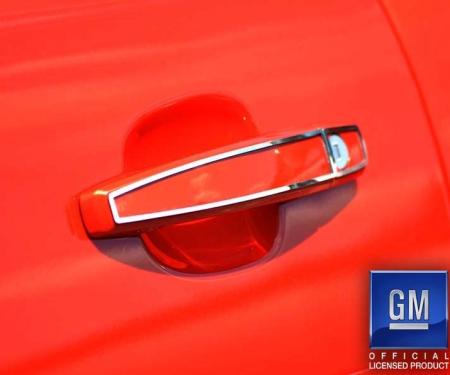 American Car Craft 2010-2015 Camaro - Exterior Door Handle Trim 2Pc, Polished Stainless Steel 102003