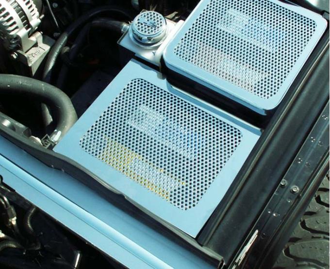 American Car Craft 2003-2007 Hummer H2 - Battery Cover, Perforated Stainless Steel 493003