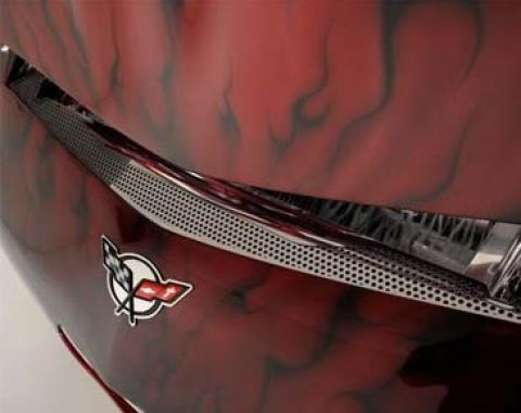 American Car Craft 1997-2004 C5/Z06 Corvette - Front Nose Cap, Perforated Stainless Steel 033054