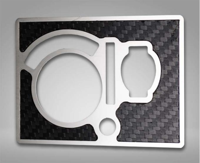 American Car Craft 2008-2014 Challenger 5.7/SRT8 - Carbon/Fiber Light Control Trim Plate, Manual Fog Light 151045