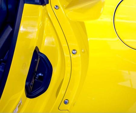American Car Craft 2014-2019 C7/Z06 Corvette - Door Jam Button Kit 6Pc, Classic Chrome 051023
