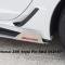 American Car Craft 2015-2019 Z06/ZR1/C7 Corvette - Side Skirt Extensions with Supercharged Inlaid Lettering, Brushed Stainless Steel 052094/052106