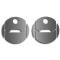 American Car Craft 2010-2015 Camaro - A/C Vents Duct Covers Round Outer 8Pc Kit for 2 Vents, Brushed Stainless Steel 101007