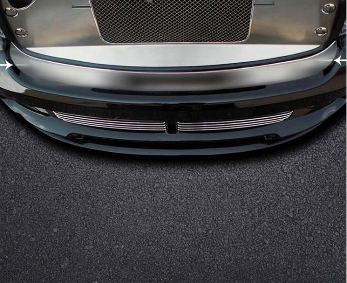 American Car Craft 2004-2005 RAM 1500/SRT10 - Front Bumper Cap, Brushed Stainless Steel 342004