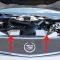 American Car Craft 2004-2009 Cadillac XLR - Air Box Covers with Perforated Inserts 4Pc, Polished Stainless Steel 123011