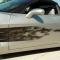 American Car Craft 2005-2013 C6 Corvette - Side Graphic Black Flame Sport Fade, Premium Vinyl Graphic 042029