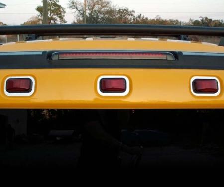 American Car Craft 2003-2013 Hummer H2 - Rear Running Light Trim 3Pc, Polished Stainless Steel 492005