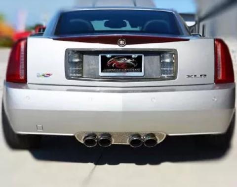 American Car Craft 2004-2008 Cadillac XLR - Exhaust Port Filler Panel, Perforated Stainless with Polished Trim 122002