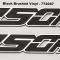 American Car Craft 2017-2018 Ford Raptor - 450 Horsepower Custom Emblems 2Pc, 3 Style Options (with Black Carbon Fiber Vinyl) 772085