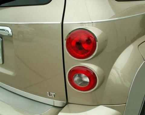 American Car Craft 2006-2012 HHR - Taillight Trim 4Pc, Brushed Stainless Steel 422015