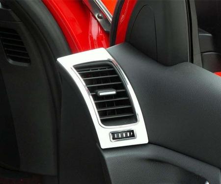 American Car Craft 2008-2009 Pontiac GT G8 - A/C Door Vent Trim Plates 2Pc, Brushed/Polished Stainless 221007