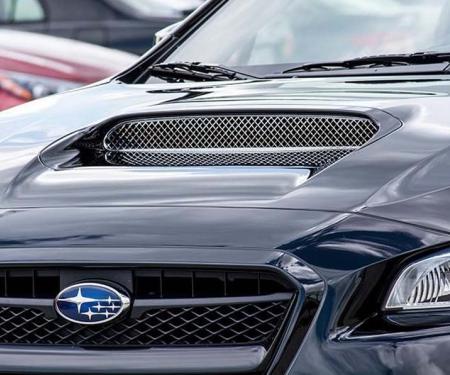 American Car Craft 2015 Subaru WRX - Laser Mesh Hood Scoop Grille, Polished Stainless Steel (Polished) 182006