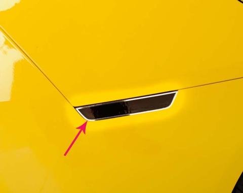 American Car Craft 2010-2014 Camaro - Side Marker Trim 4Pc, Polished Stainless Steel 102023