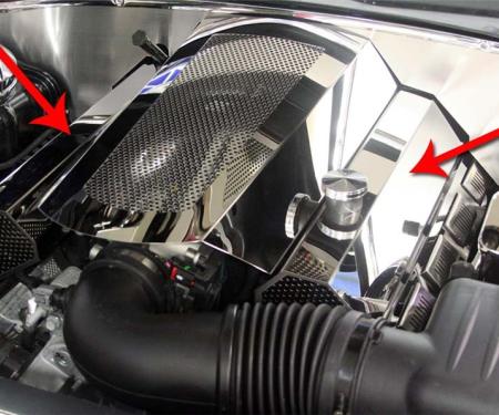 American Car Craft 2009-2018 Dodge Charger/Chrysler 300 5.7L - Fuel Rails & Coil Pack Covers 11Pc, Stainless Steel 333013