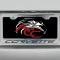 American Car Craft 2005-2013 C6 Corvette - License Plate Frame CORVETTE Inlay Lettering, Brushed Stainless, Choose Color 042110