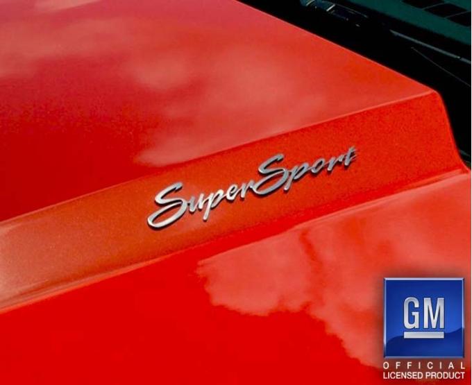 American Car Craft Camaro SS - SuperSport Emblems 2Pc, Polished Stainless Steel 102007