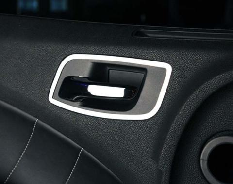 American Car Craft 2011-2013 Dodge Charger - Door Handle Trim Front 2Pc, Polished Stainless Steel 331003