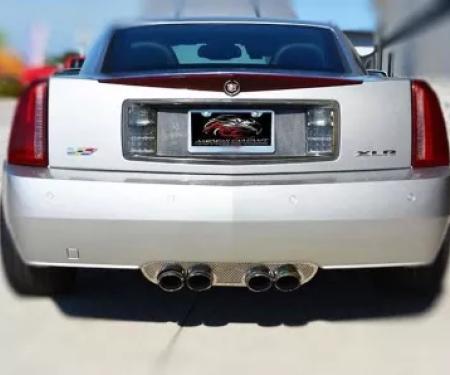 American Car Craft 2004-2008 Cadillac XLR - Exhaust Port Filler Panel, Perforated Stainless with Polished Trim 122002