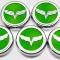 American Car Craft 2005-2013 C6 Corvette - Crossed Flags Logo Fluid Cap Covers 5Pc Auto Transmission, Choose Color 043082