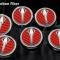 American Car Craft 2014-2019 Z06/Z51/C7 Corvette - STINGRAY Emblem Fluid Cap Covers Manual Transmission 6Pc, Choose Color 053016