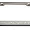 American Car Craft Corvette C7 Stingray - License Plate Frame CORVETTE Lettering, Black Base with Brushed Top Plate, Choose Color 052083