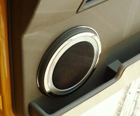 American Car Craft 2003-2007 Hummer H2 - Speaker Rings Inner Door 4Pc, Polished Stainless Steel 491011