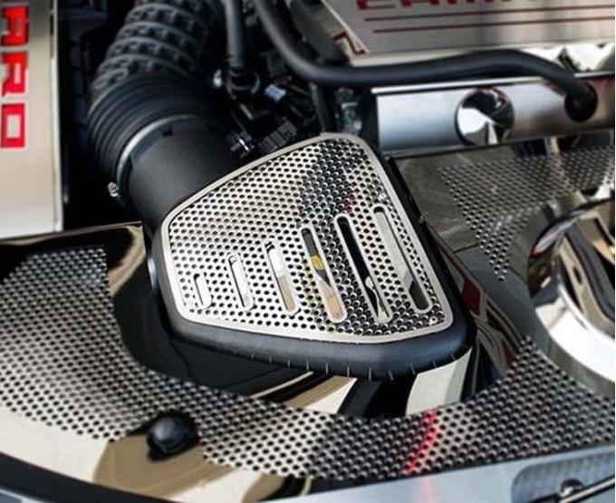 American Car Craft 2016-2020 Camaro SS - Air Box Filter Cover, Stainless Steel (Brushed with Polished Inserts) 103085