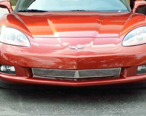 American Car Craft 2005-2013 C6 Corvette - Front Grille Billet Style, Polished Stainless Steel 042040
