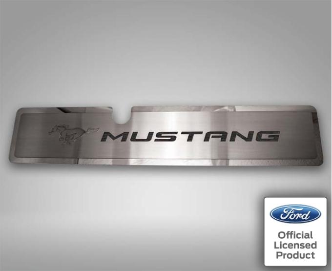 American Car Craft 2015-2017 Mustang GT- Radiator Cover Vanity Plate 'Pony & MUSTANG', Brushed, Choose Color 273070