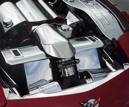 American Car Craft 1997-2004 C5/Z06 Corvette - Nose Cap Front, Polished Stainless Steel 033021